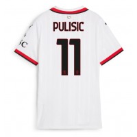 Dres AC Milan Christian Pulisic #11 Preč pre Ženy 2024-25 Krátky Rukáv